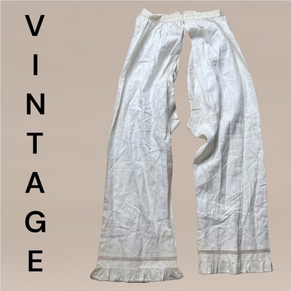 RARE - Vintage Petti-Coat Bloomers Sz S Beautiful Trim / Ecru - Picture 1 of 9